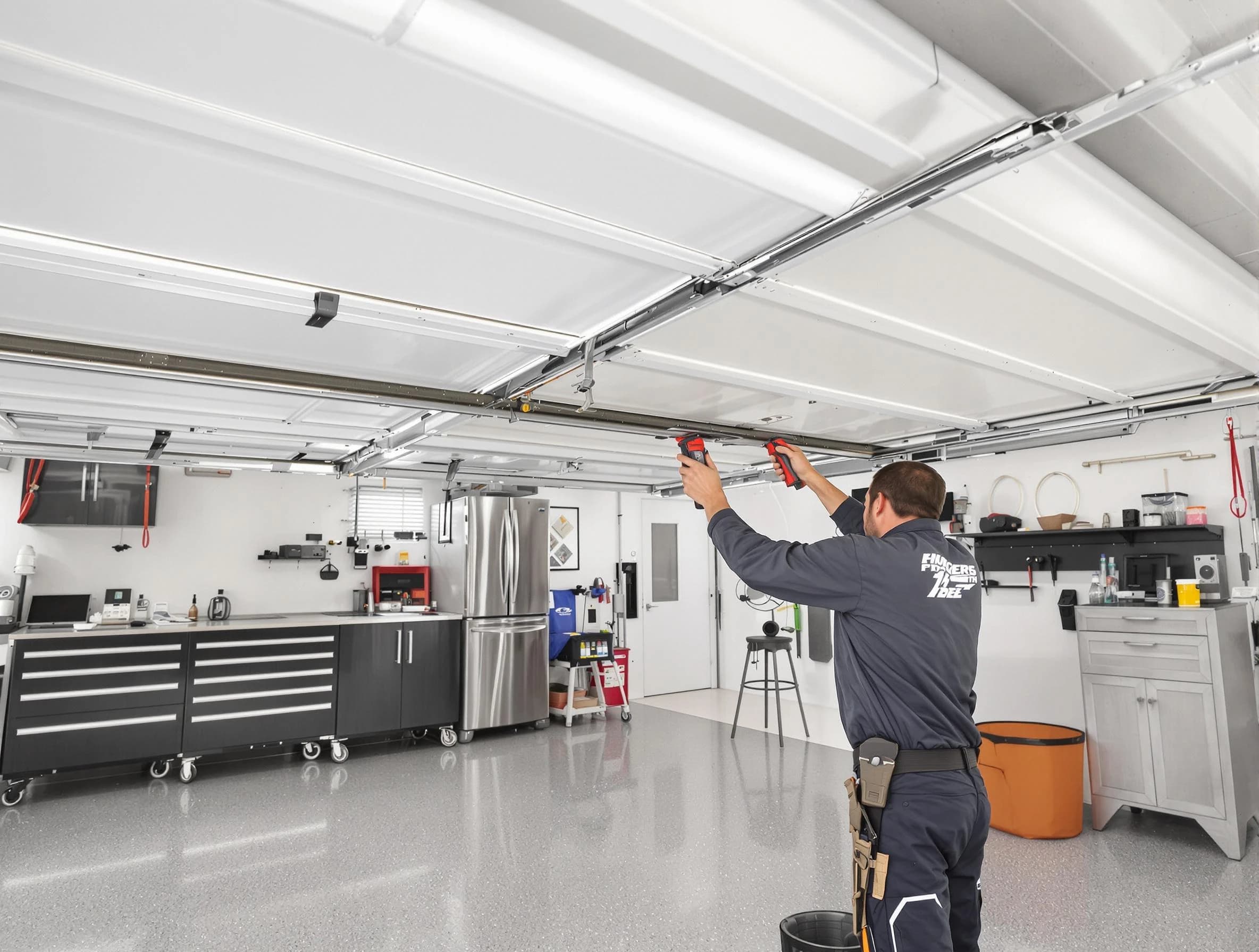 Overhead garage door repair service by White Bluff Garage Door Repair in White Bluff
