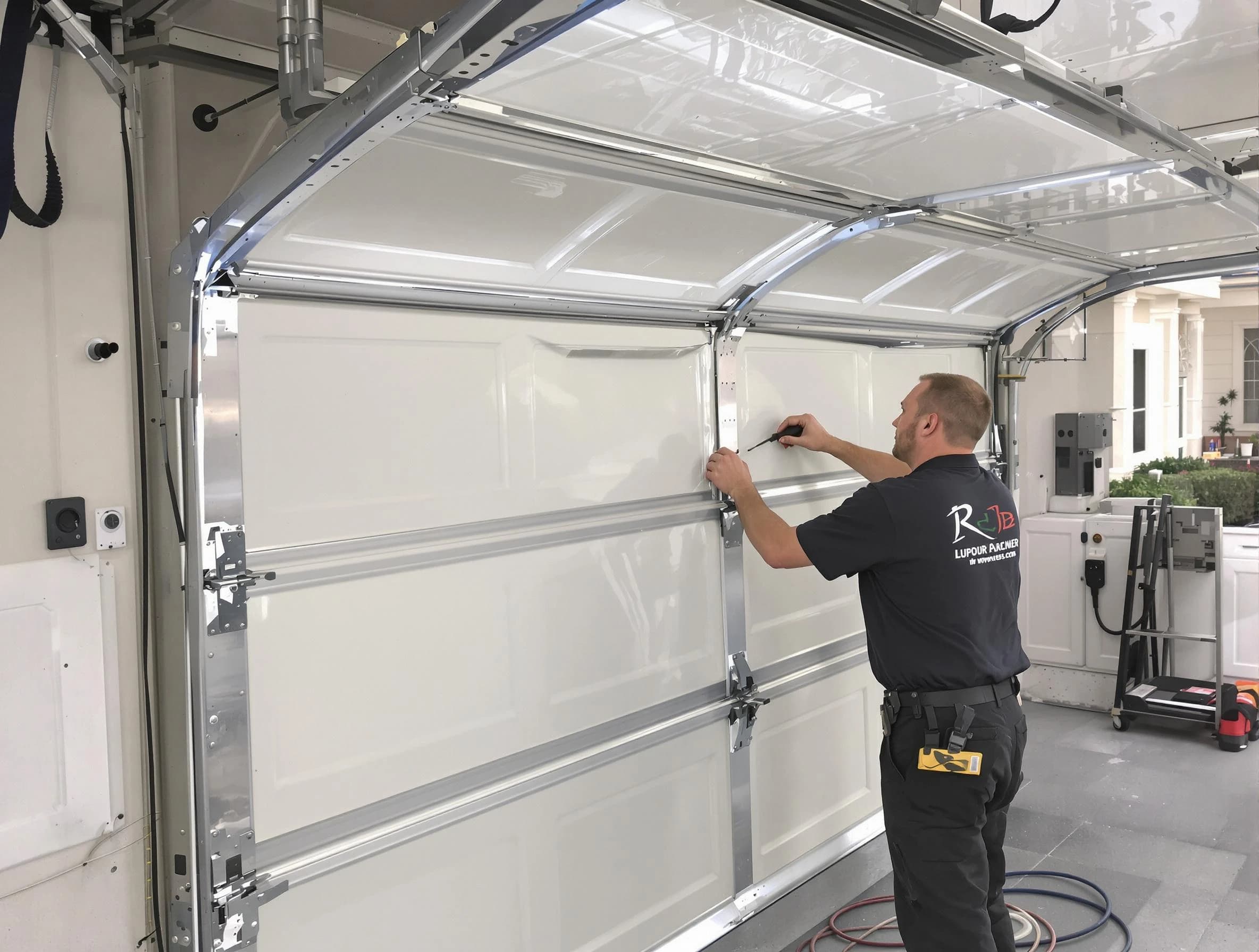 White Bluff Garage Door Repair professional performing panel repair in White Bluff