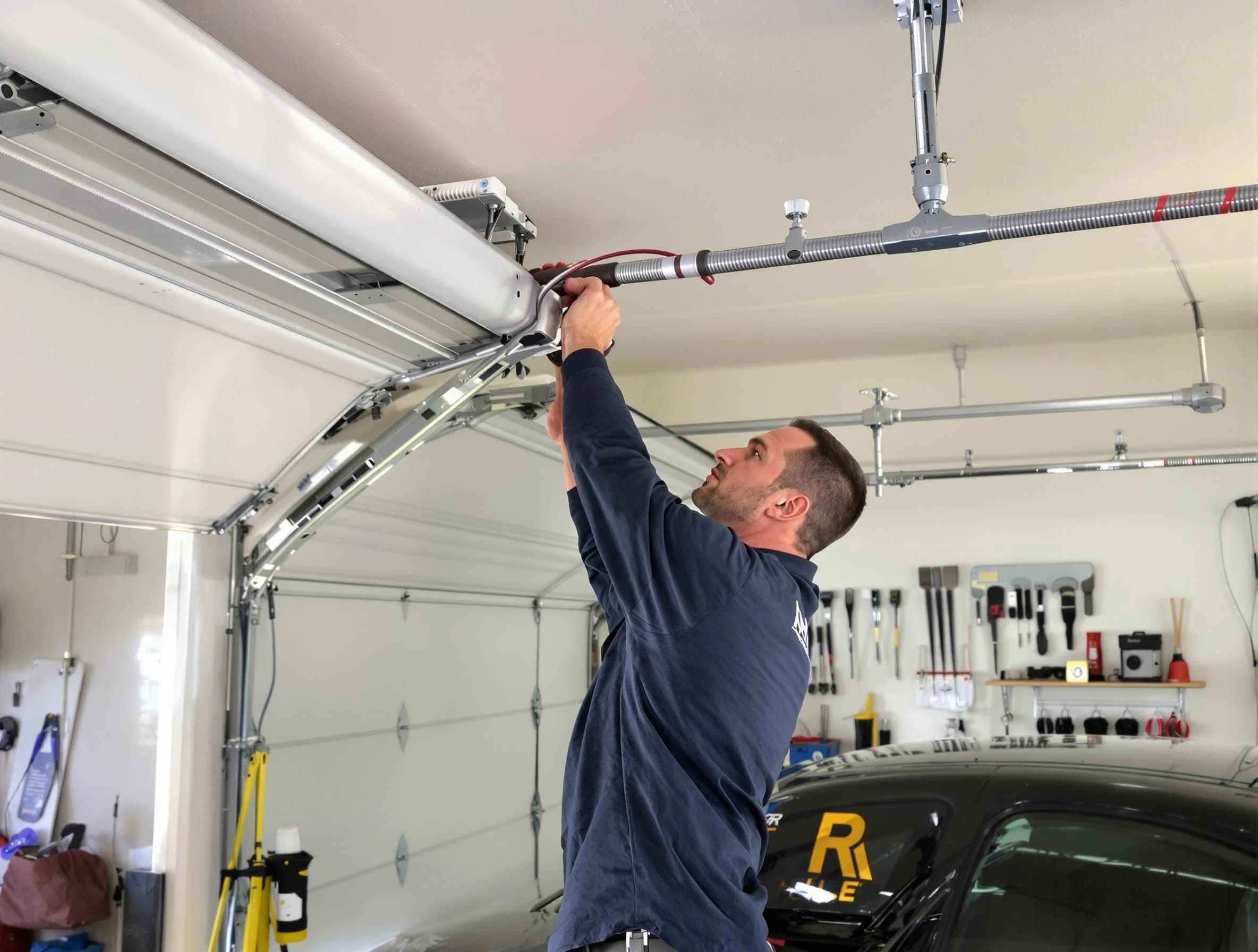 White Bluff Garage Door Repair technician performing garage door cable repair in White Bluff