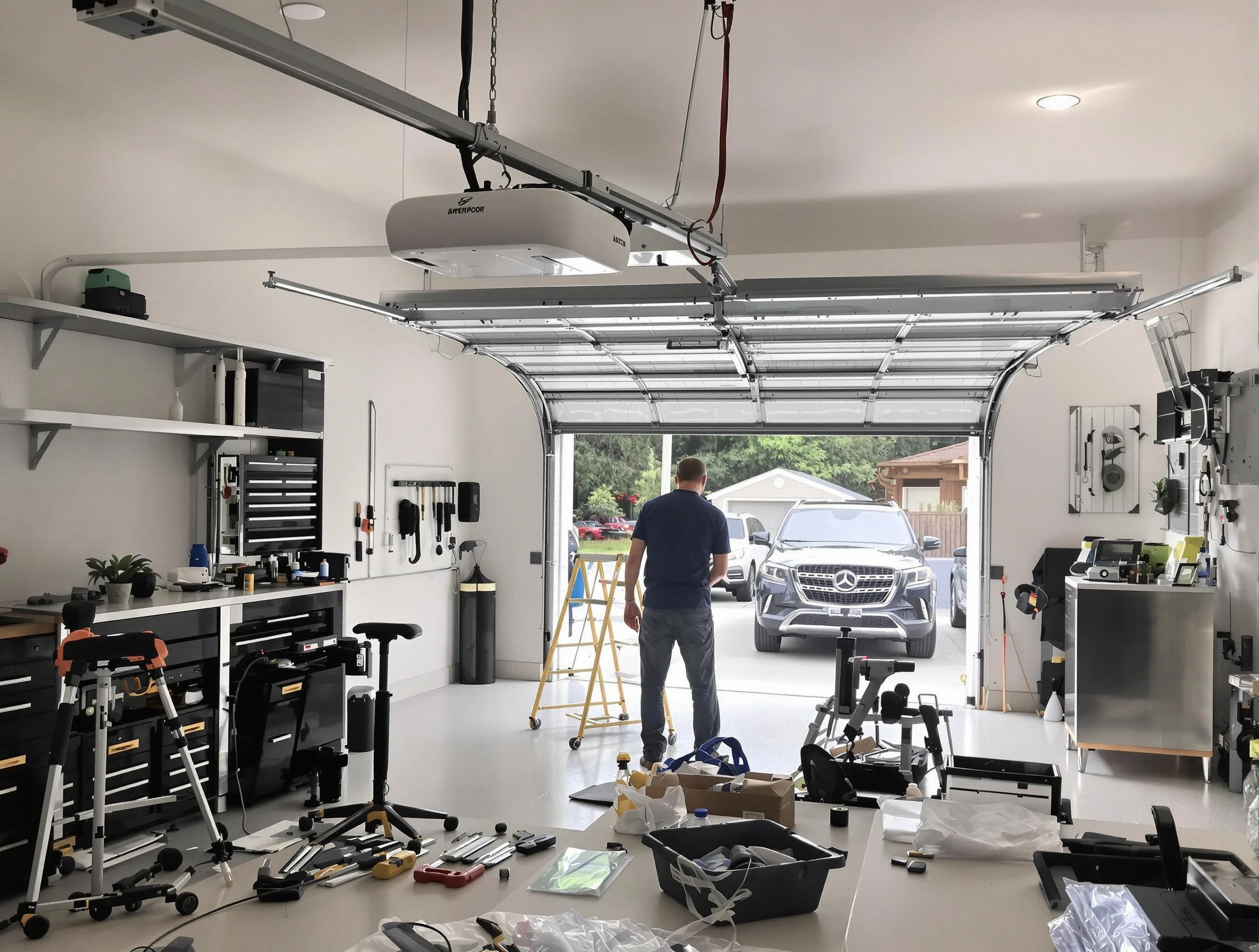 Garage door opener installation by White Bluff Garage Door Repair in White Bluff